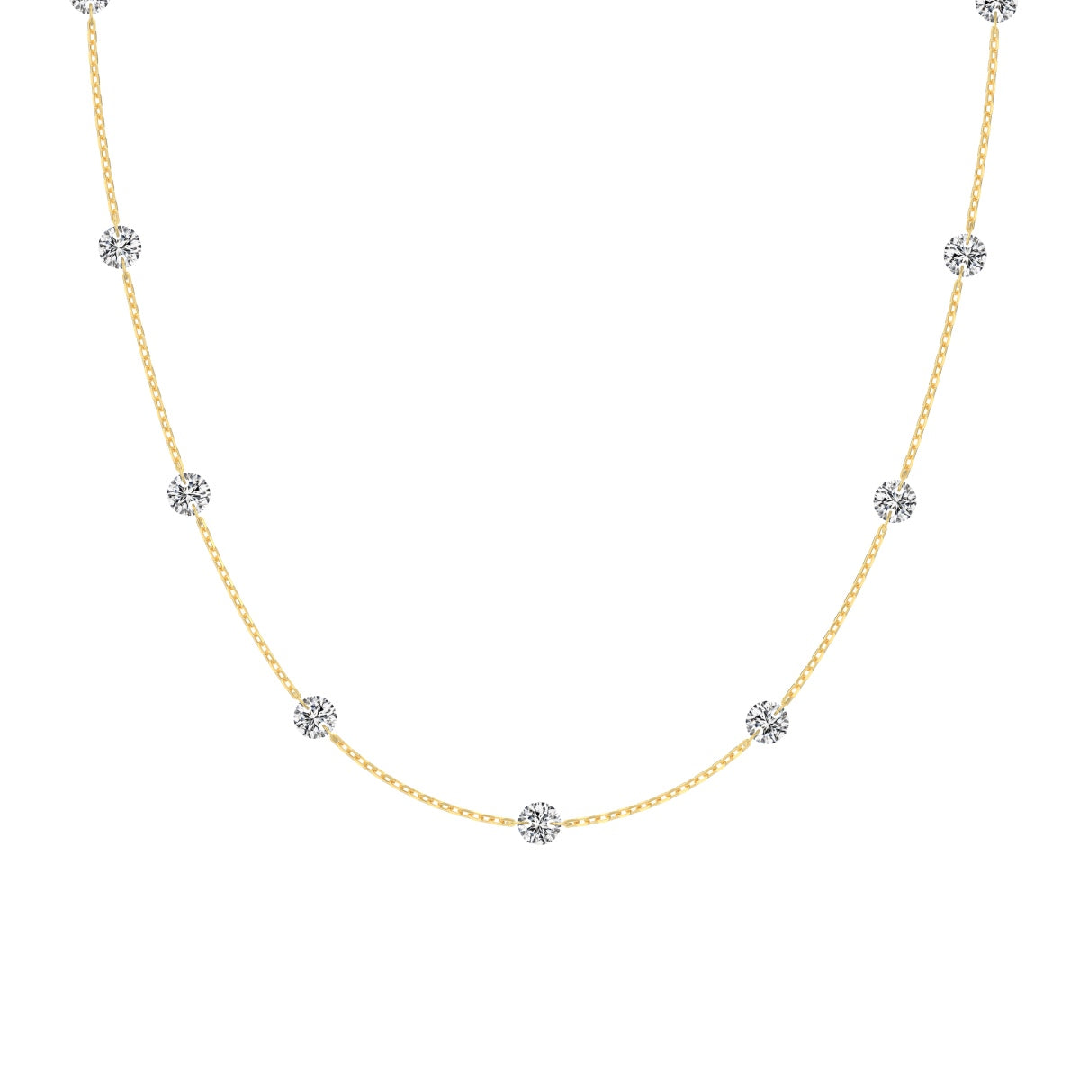 Alura Zircon Station Necklace