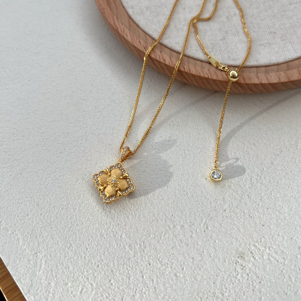 Aurelia Diamond Bloom Necklace