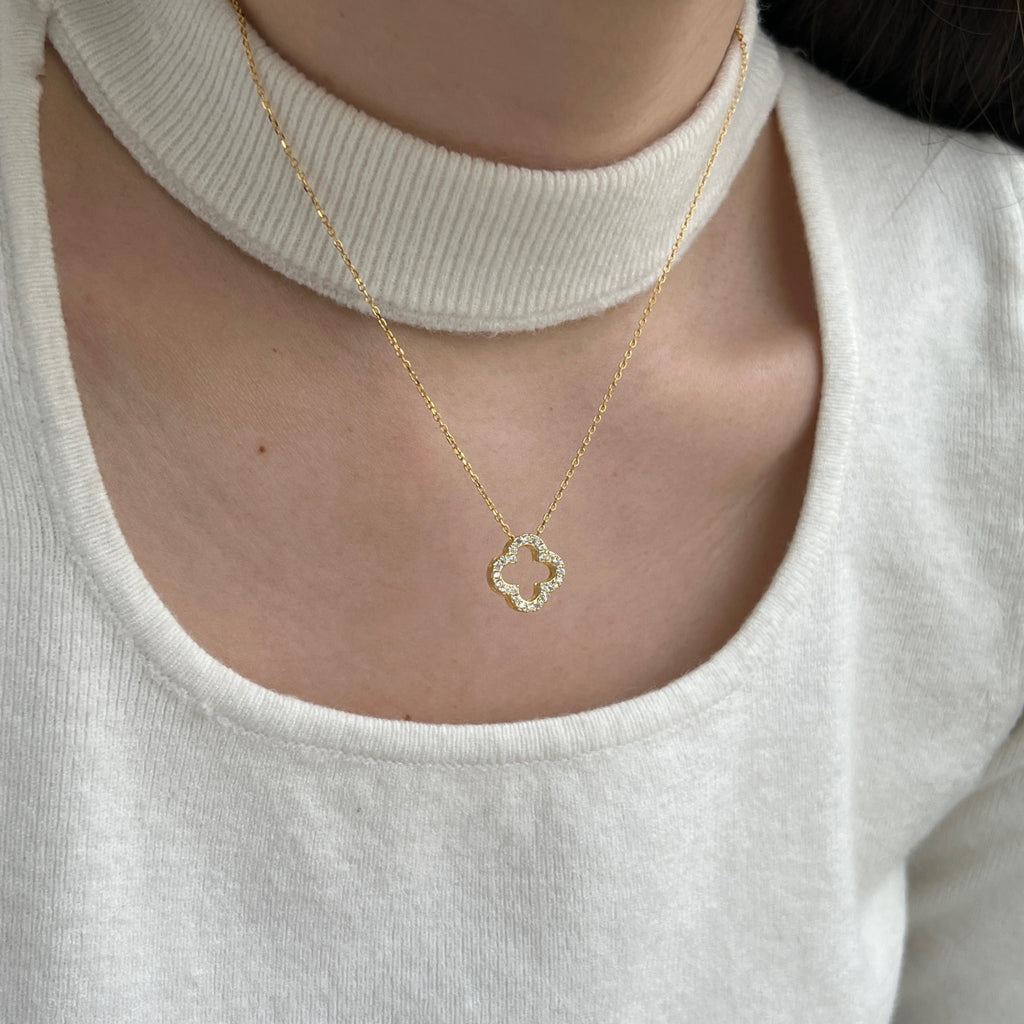 Royal Clover Reversible Necklace
