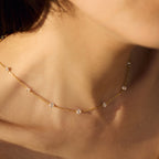 Alura Zircon Station Necklace