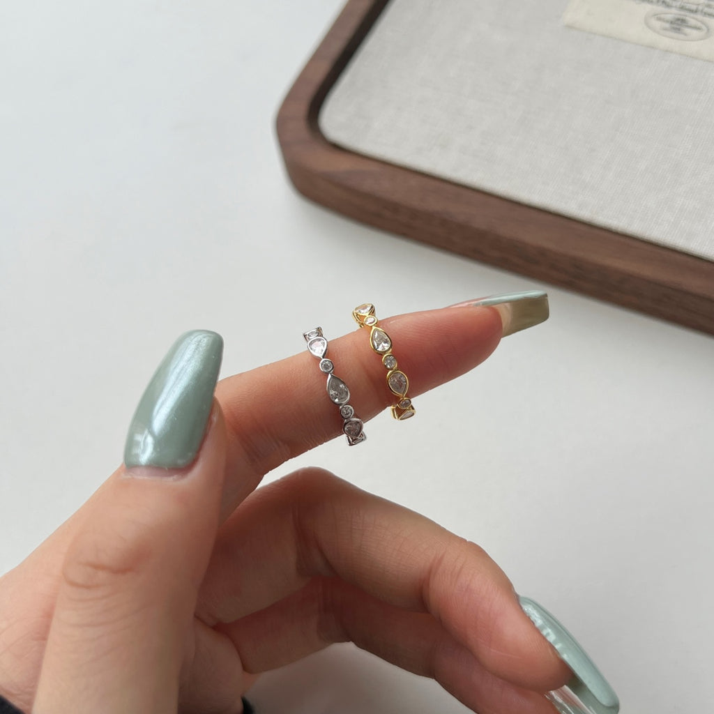 Golden Cascade Ring