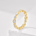 Golden Cascade Ring