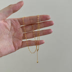 Embossed Heart Chain Necklace
