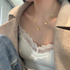 Charm Clover Station Necklace