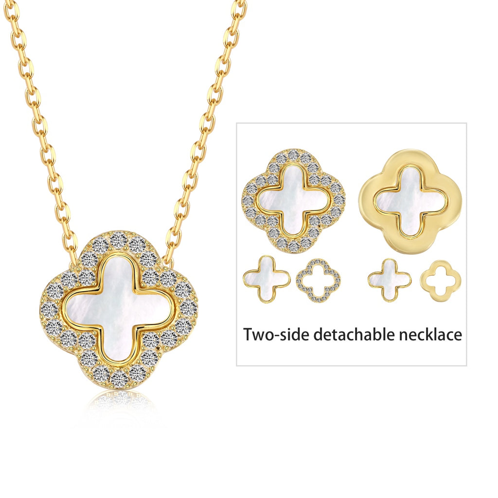 Royal Clover Reversible Necklace