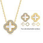 Royal Clover Reversible Necklace