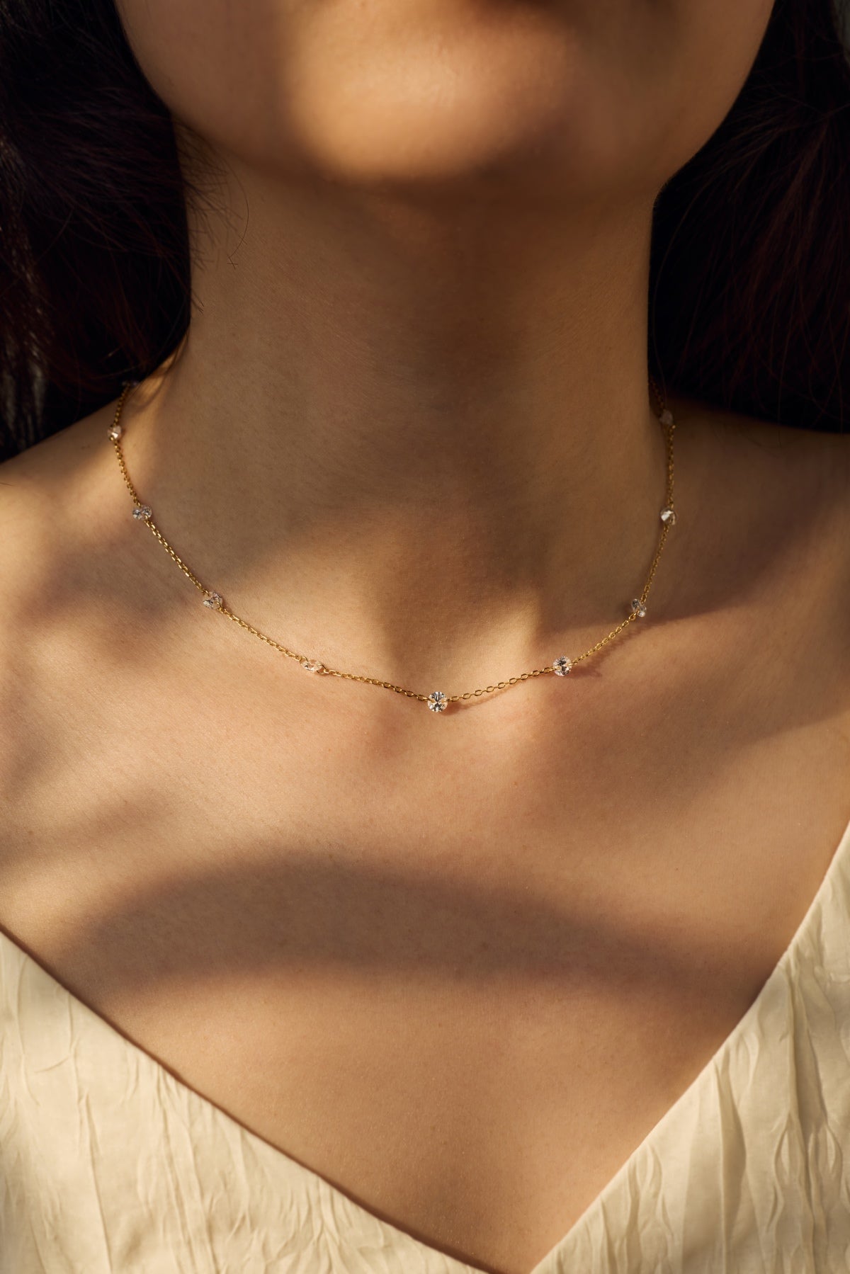Alura Zircon Station Necklace