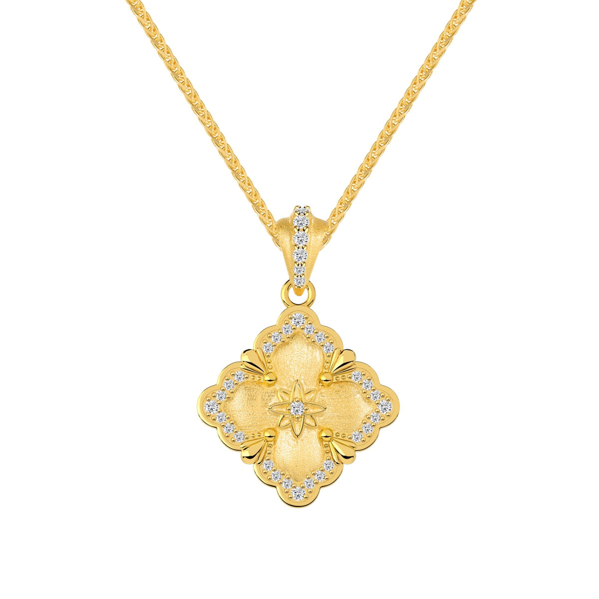Aurelia Diamond Bloom Necklace