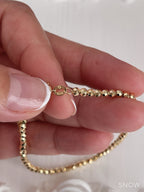 Diamond Cut Bead Bracelet (Small)