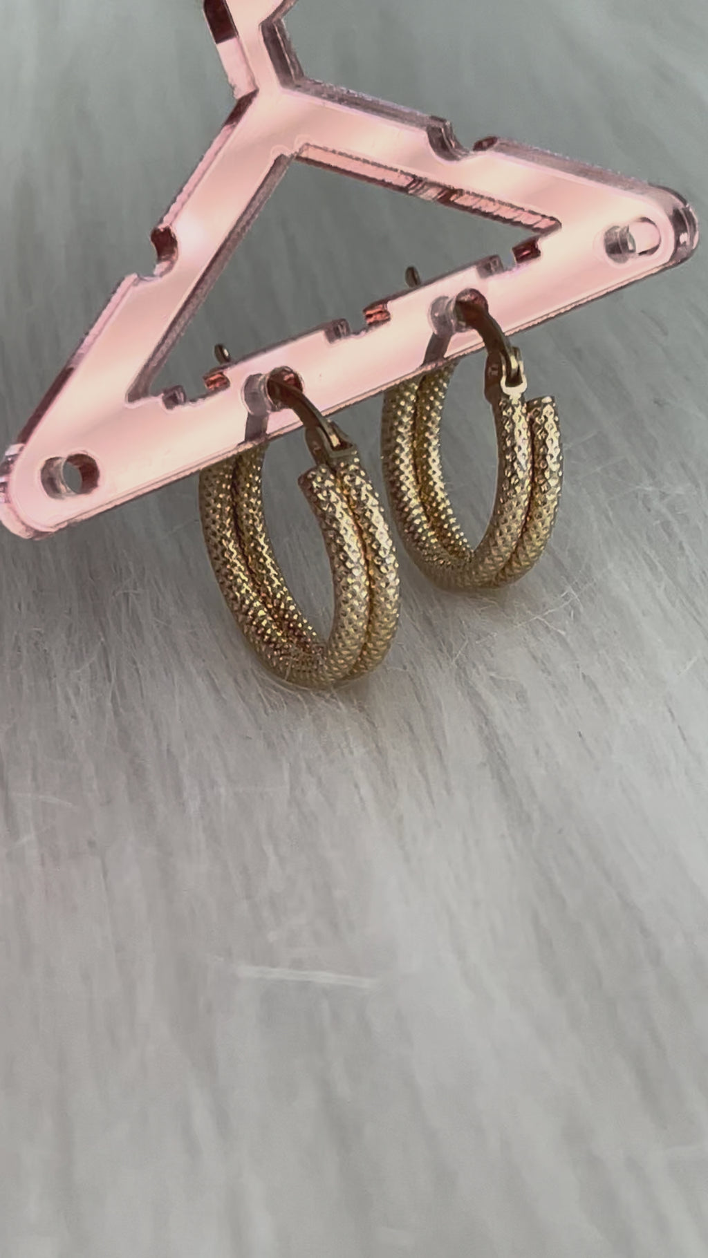 Double Matte Hoops